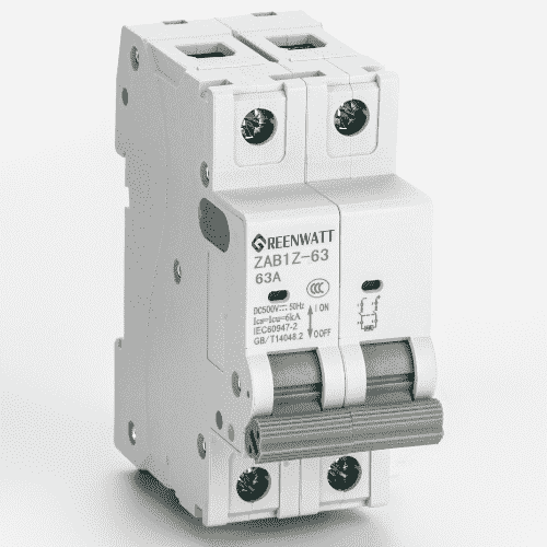 DC Miniature Curmbreaker 20A 500V DC | Overbelasting en kortsluiting bescherming