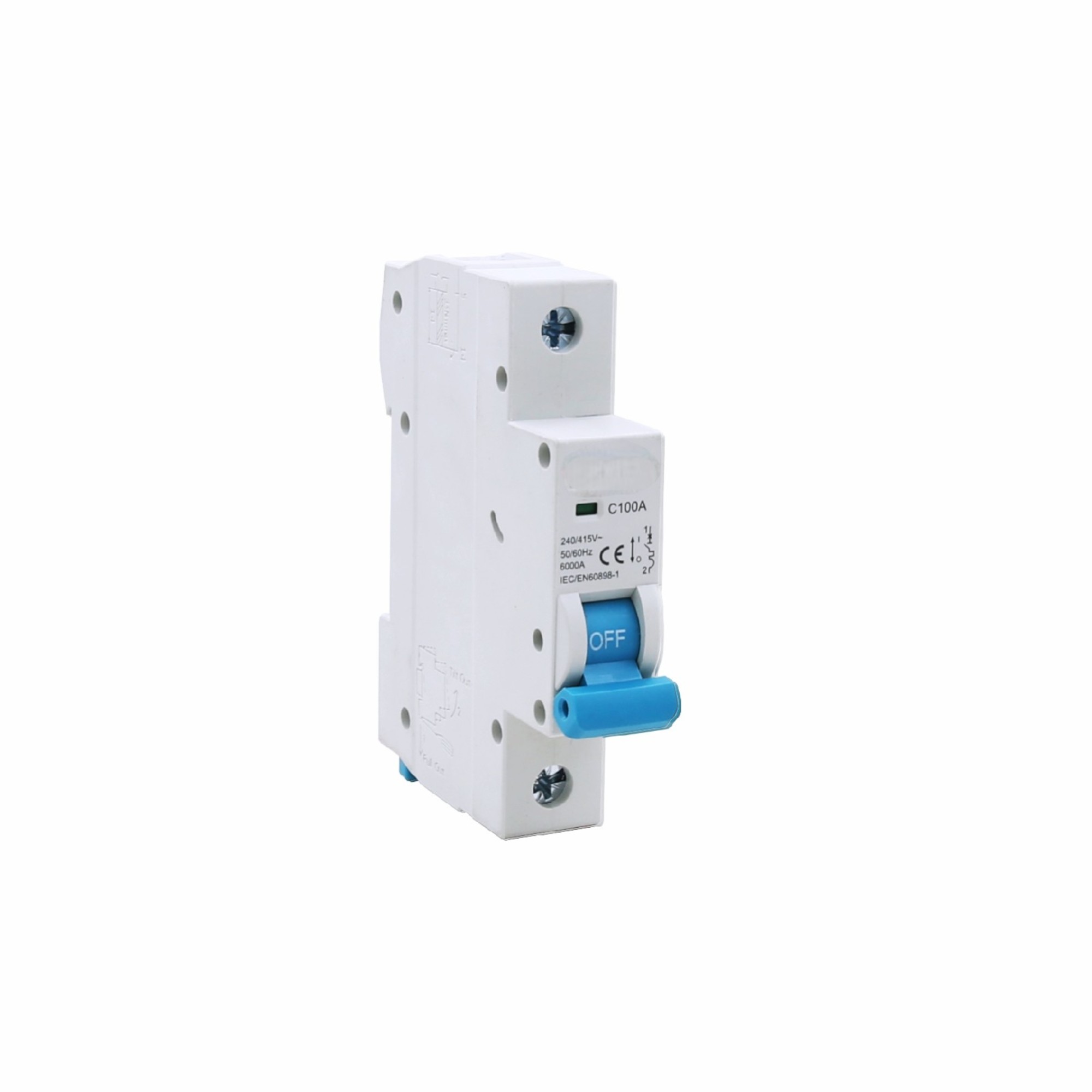 Hoogstroom thermische magnetische AC MCB | 80A-125A | 4P | C/D -curven | 6ka breken | IP20 | IEC