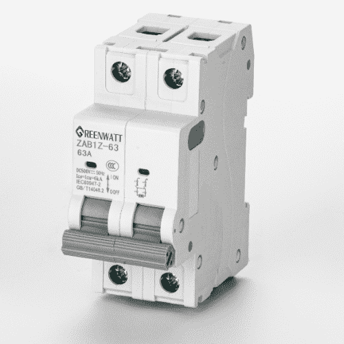 Miniature stroomonderbreker - 2p, 20a, C -curve, 10Ka AC/DC