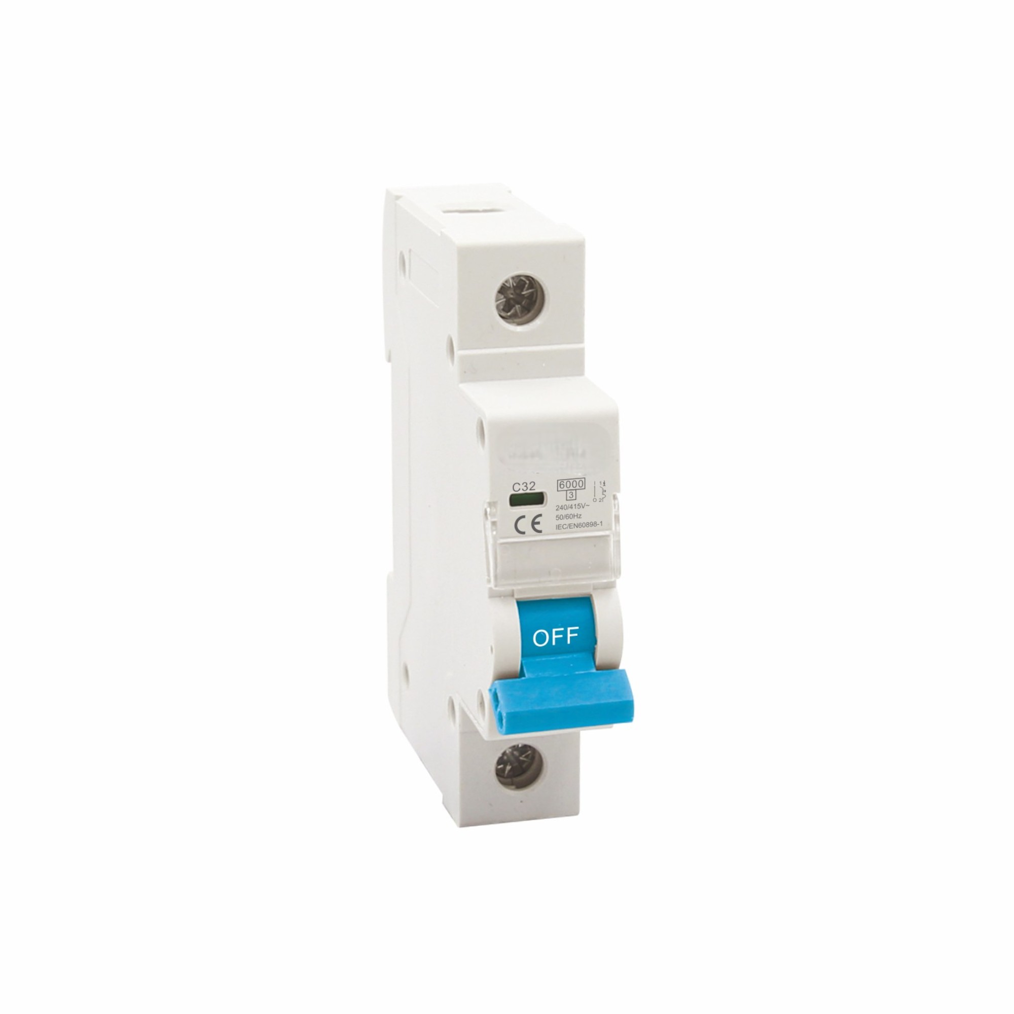 Thermische magnetische AC MCB | 1P-4P | 1-63A | B/C/D -curven | 415V | IEC/EN 60898-1