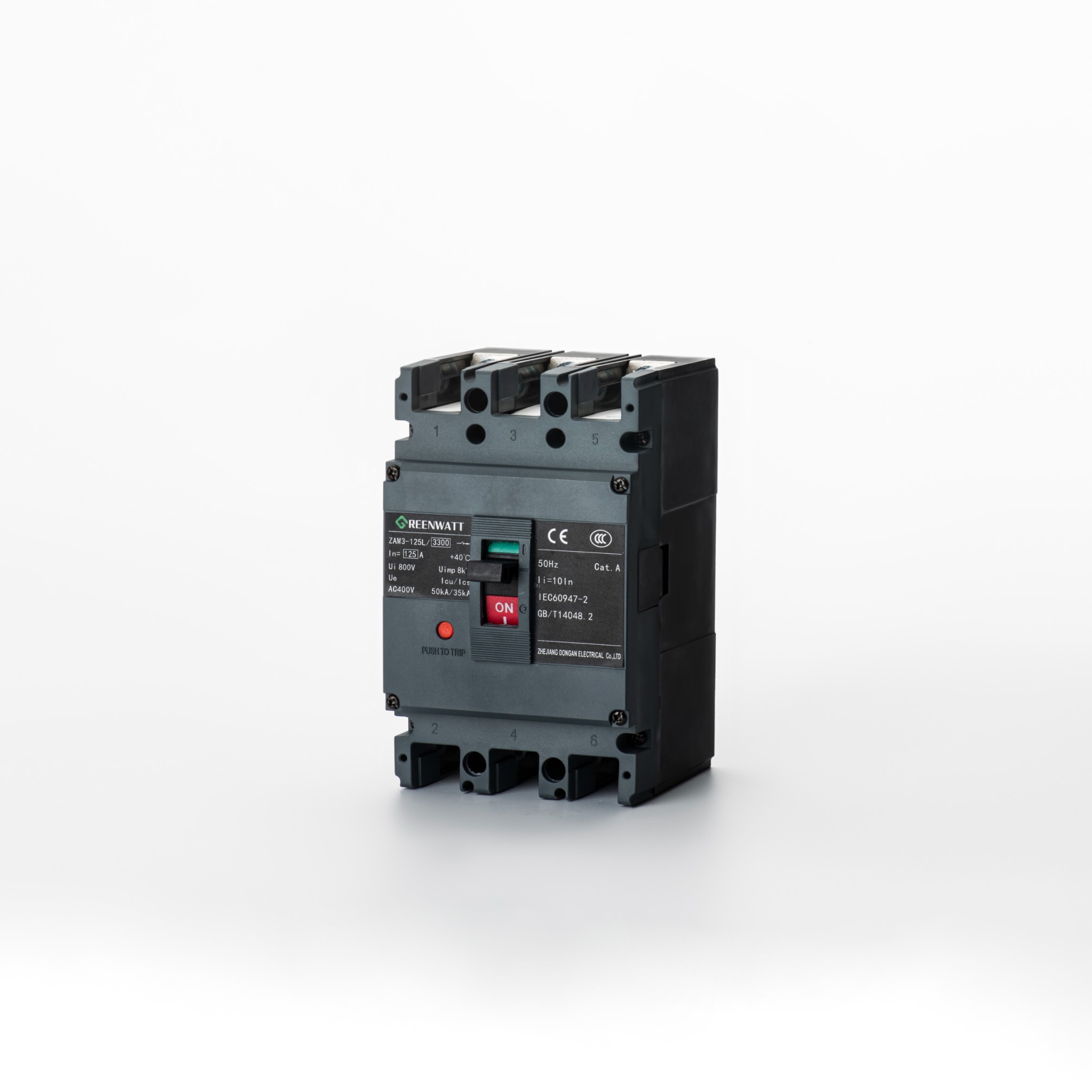 ZAM3-125L Gieten Kasstroomonderbreker | Greenwatt
