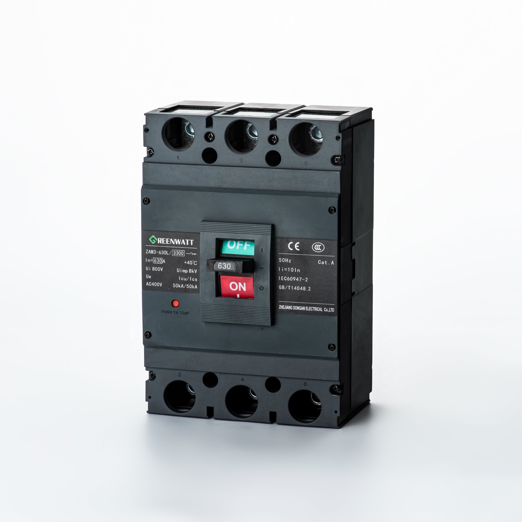 ZAM3-630L Gieten Kasstroomonderbreker | Greenwatt